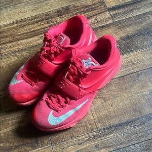 Nike Kids Red and Silver Sneakers (KD 7’s)